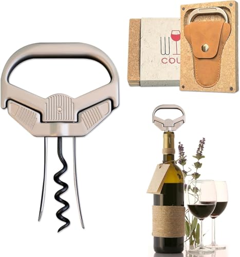 Ah-So - Abridor de botellas 3 en 1 con dos dientes, sacacorchos para corcho viejo y frágil, fácil de usar para los amantes del vino, duradero y sin esfuerzo (abridor de vino Classic1)
