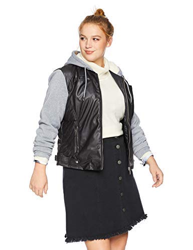 yoki faux leather jacket