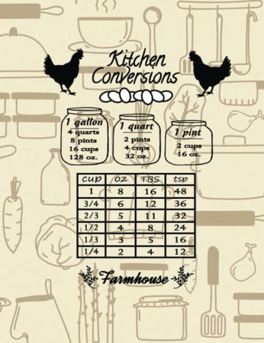 Kitchen Conversion: Kitchen Mesurement Journal, Cooking Measurements and Recipes Journal and Notebook, "8.5x11" in image 2