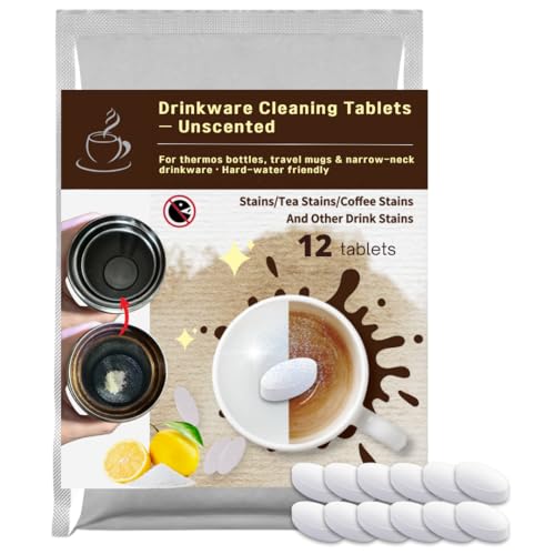 Cup and Bottle Cleaning Tablets Active Cleaning for Tea Coffee