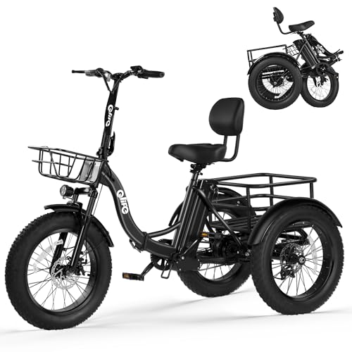 Qlife Triker Plus Electric Trike for Adults, Peak 1200W