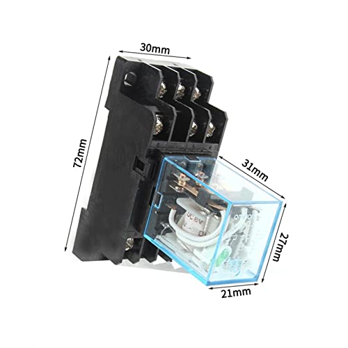 Micro relais électromagnétique HH54P AC 110V basse consommation avec embase PYF14A