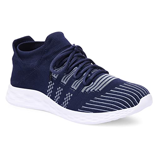 Image of FEETEES Simon Men's Casual Eva Socks Knitted Running Shoes | Color-Light Grey