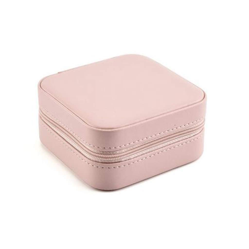 Schmuck-Organizer-Box, Schmuckschatulle, tragbar, für Reisen, Kunstleder, Reißverschluss, Schmuckschatulle, PU-Leder, Reißverschluss, Schmucketui, Hochzeitsgeschenkboxen für Frauen, bestes Geschenk