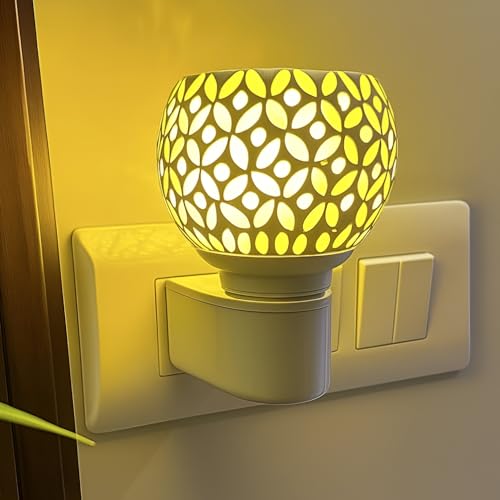 Image of Electric Kapoor Dani with Auto Cut-Off | Smokeless Camphor Burner with Night Lamp | Glass Aroma Diffuser for Home, Mandir & Pooja Room | Loban Dhoop Dani | Spiritual Fragrance & Meditation Decor