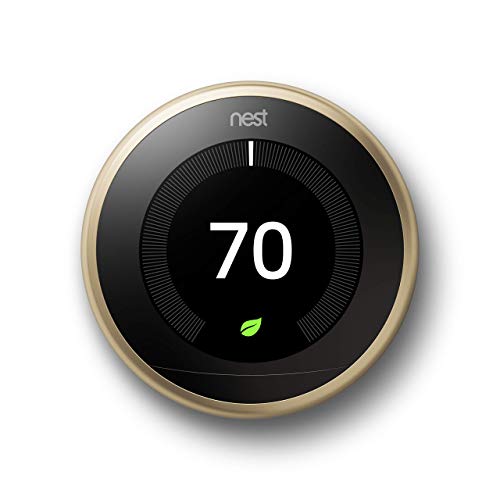 Google Nest Learning Thermostat, 3Rd Gen, Brass, And Google Nest Temperature Sensor Bundle #TOP1