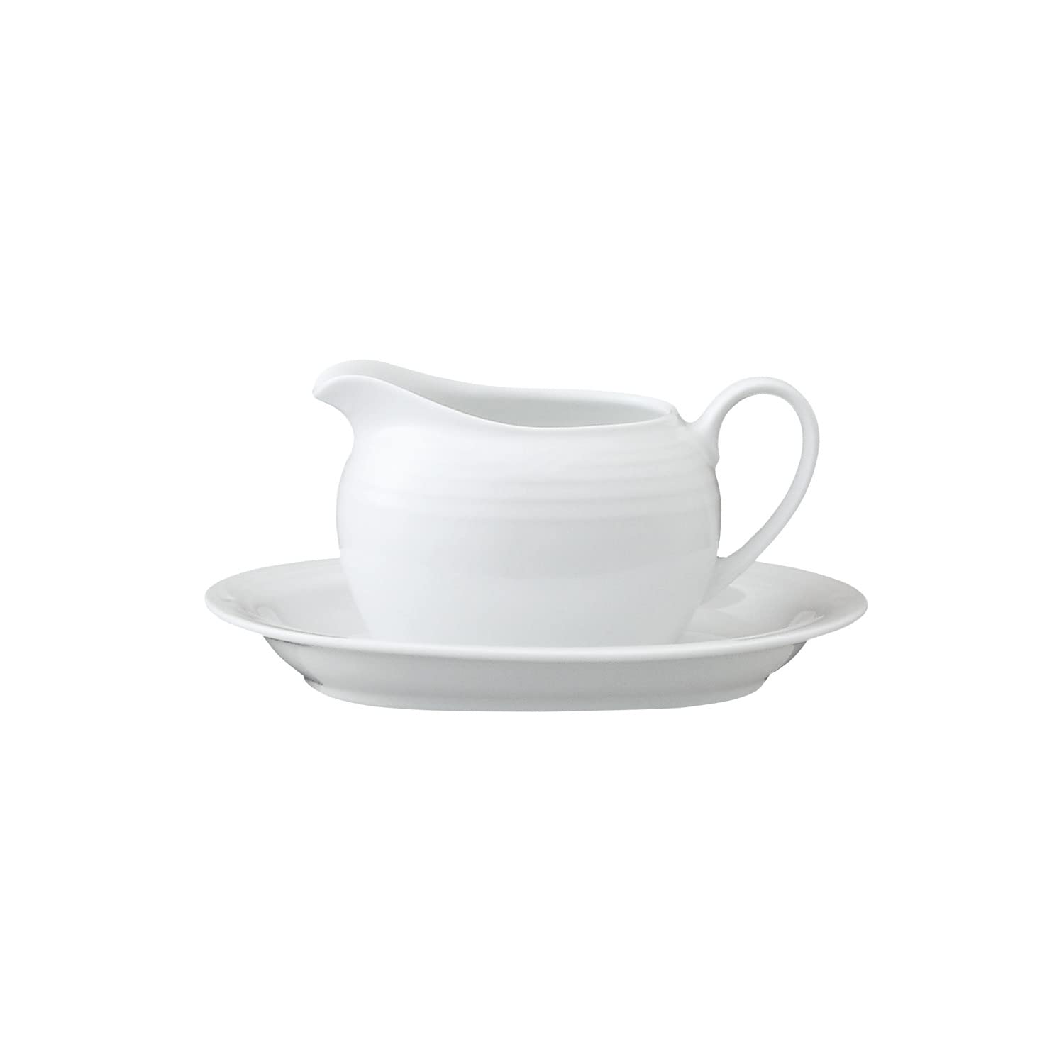 Noritake 91541C/4000 Gravy Boat, 12.2 fl oz (360 cc), Arctic White, Microwave Safe, Dishwasher Safe, 1 Piece, White Fine Porcelain (White)