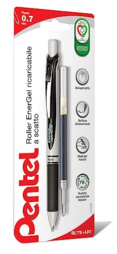 Pentel BL77E Energel MX a scatto 0,7 mm + Refill