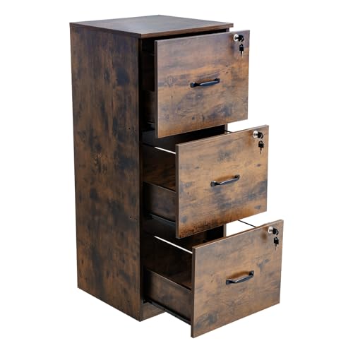 Vevor 3-Drawer Locking File Cabinet for Home Office