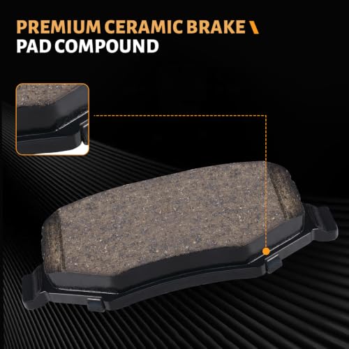 SUPLABEL D1274 Rear Ceramic Brake Pads