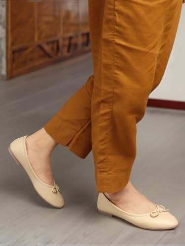 Image of Carlton London Women Comfortable Flat Round Toe Slip On Fashion Shoes for Daily use, Office use, Casual use