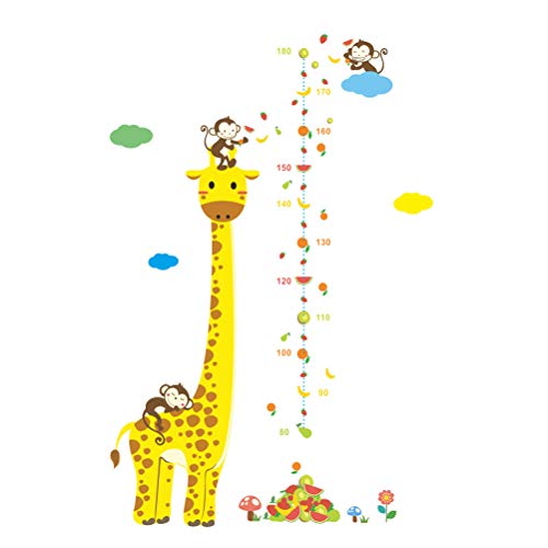 YeahiBaby Pegatina de Pared de Gráfico Crecimiento para Medidor de Altura de Niños 50x70cm