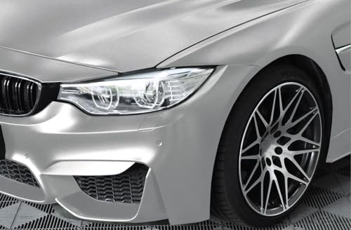 Image of WALLMATE Silver Metallic Wrap Sheet Roll Film Sticker Decal Waterproof Car Styling Wrap Auto Vehicle Accessories (12 x 66inches /Pack 2, Metallic Silver Wrap)