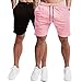 EVERWORTH Men's Casual Training Shorts Gym Workout Fitness Short Bodybuilding Running Jogging Short Pants