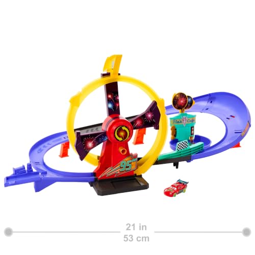 Disney Pixar Cars Coffret Piste De Course Race To Celebrate Flash Mcqueen Disney · Pixar Cars Avec Véhicule - vue 7