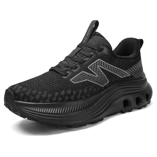 Image of Womens Wide Slip On Walking Shoes with Cushioned Arch Support Comfort Orthopedic Running Sneakers for All Day Standing