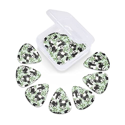 Panda Lot de 12 médiators en bambou pour guitare électrique et basse - Les Beatles, Paul McCartney, John Lennon, RIngo Starr, George Harrison Panda Lot de 12 médiators en bambou pour guitare électrique et basse – Image 7