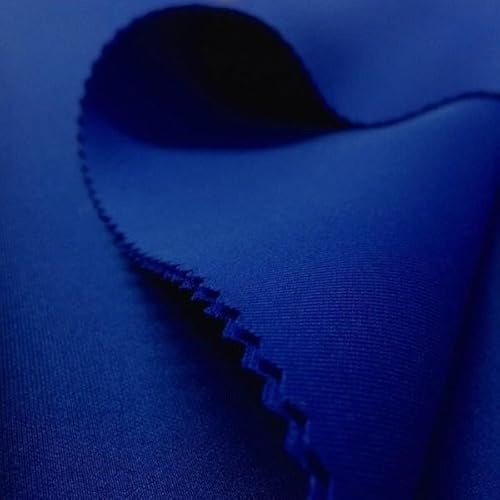 ALEKI Fabric Neoprene Scuba Super Techno Fabric, Available by The Yard 60 inches Wide (Royal Blue)