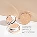Emani Flawless Matte Powder Foundation – Mineral Compact Makeup for Sensitive Skin, Buildable Coverage, Shine Control, Long-Lasting Finish Up for Sensitive Skin and Oil Control, Natural Sand