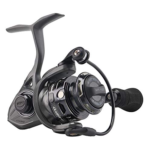 Penn 2020 Clash II, Size 1000, Saltwater Spinning Fishing Reel, Front Drag, Ambidextrous, CLAII1000, 1522155