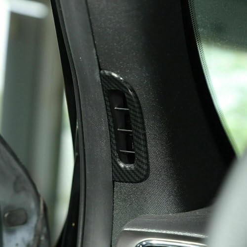 MinxinAuto a-Pillar Air Vent Outlet Cover Trim + Carbon Fiber N Left Right Front Interior 2 Pieces/Set for Jeep for Grand Cherokee 2017-2019 AAVOCTFJGC2CFN