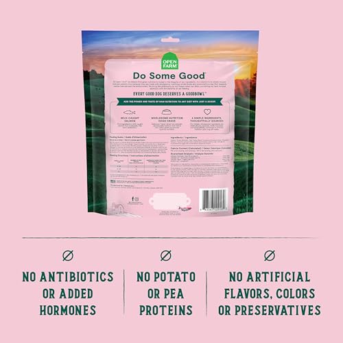 Open-Farm-Goodbowl-Dog-Food-Topper-Freeze-Dried-Raw-Wild-Caugh-Salmon-Wholesome-Non-GMO-Grains-Recipe-8oz-Bag Open Farm Goodbowl Dog Food Topper Freeze Dried Raw Wild Caugh Salmon Wholesome Non GMO Grains Recipe 8oz Bag