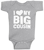 Threadrock Unisex Baby I Love My Big Cousin Bodysuit