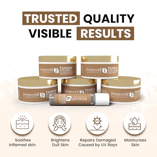 Image of Aryanveda De-Tan Facial Kit for Glowing Skin (260g) - Removes Impurities, Tanning, Cleanses Pores, Repairs Photo-Damaged Skin - For All Skin Types