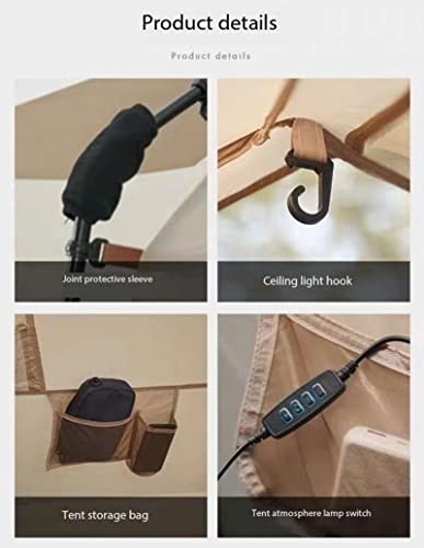 Carpa automática plegable 3 a 8 personas, 2 cuartos y sala miniatura 7