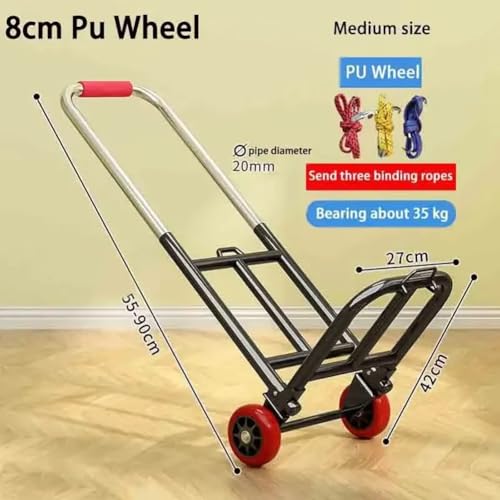 Carro plegable multiuso ajustable para carga pesada miniatura 3