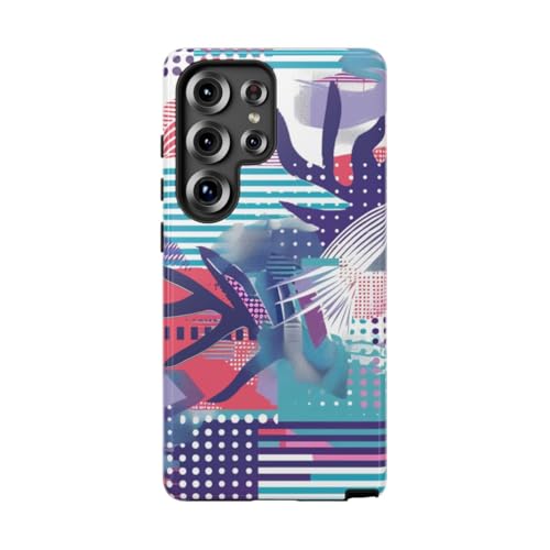 Coque Samsung S25 Ultra rigide anti-choc et rayures motif abstrait