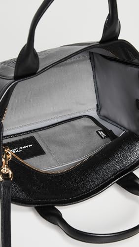 Image of Marc Jacobs Women's The Leather Medium Tote Bag, Black, One Size