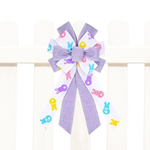 Fiocchi per decorazione 'albero di Natale, fiocchi per la decorazione 'albero di Pasqua, fiocchi di coniglio di Pasqua, grandi fiocchi di corona di Pasqua, grandi fiocchi di corona di Pasqua