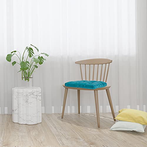 Furlide Chair Pads With Ties Indoor Outdoor Cushions 18 X 18 Inch For Dining Chairs Set Of 2, Square Blue #TOP4