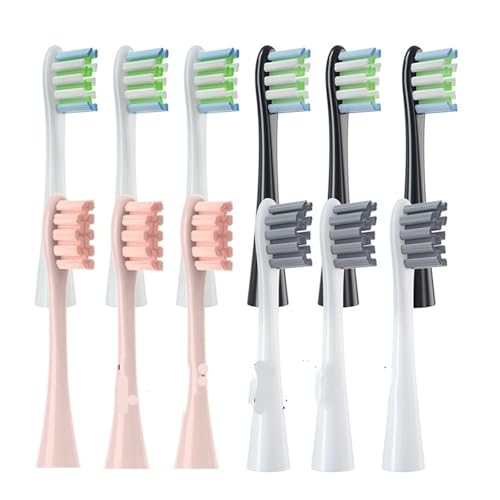 12 �����u���V�w�b�h Oclean X/X PRO/Z1/F1/One/Air 2/SE �\�j�b�N�d�����u���V�\�t�g�уm�Y���ƌ݊�������(12pcs Pink)