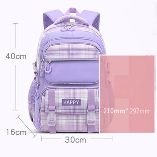 Kids Backpacks for Girls Elementary Primary Backpack for School Bookbags for Teens Cute Durable Travel Gifts Morrales Mochilas para Niñas de 5 6 7 8 Nños (purple)2