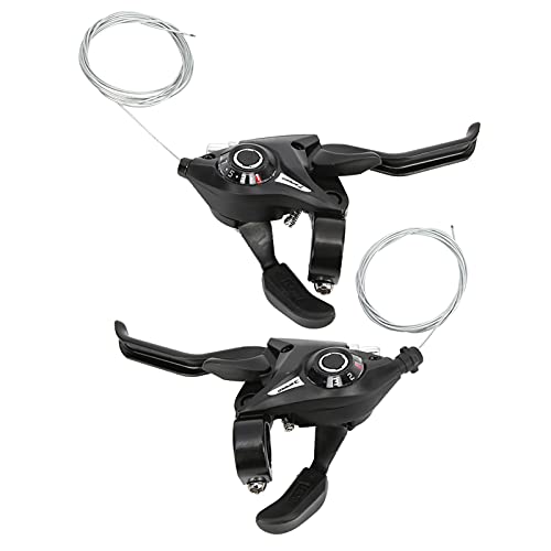 WAKE 自転車シフター ブレーキ マウンテン ロードバイク ディスク ブレーキ レバー シフトケーブル付き (3X7 21スピード)