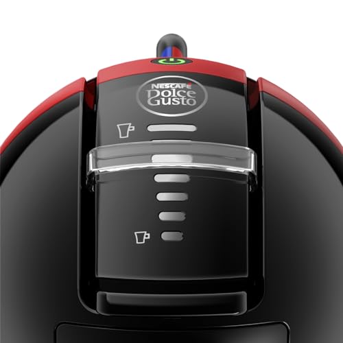 NESCAFÉ Dolce Gusto Mini Me von Krups, kleine automatische Kaffeekapselmaschine, heiße und kalte Getränke, 15 Bar Druck, 0,8 Liter Wassertank, Eco-Mode, Cherry Rot/Schwarz, KP123H 4
