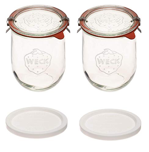 Comparison: Best Sourdough Starter Jars 5 Weck Tulip Jars 1 Liter - Large Sourdough Starter Jars with Wide Mouth, Glass Lids and Keep Fresh Covers - Suitable for Canning and Storage (2 Pack)