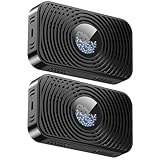 Ameble Rechargeable Dehumidifier 2 Pack Cordless Mini Moisture Absorber with Multi Hole and Visual Window for Gun Safe Camera Lens Wardrobe Small Spaces Portable Damp