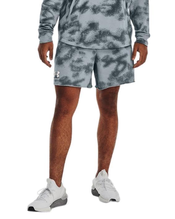 Short UA Rival Terry bleu taille XXL, idéal pour vos séances de sport et vos week-ends