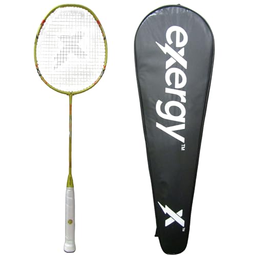 Image of Exergy Katana Badminton Racquet Full Graphite, Lightweight, 32 LBS Tension with Cover