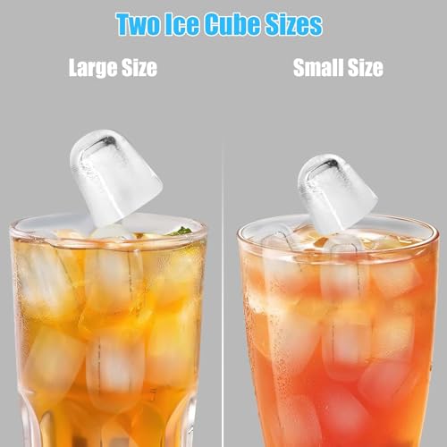 Máquina de hielo de encimera, 12KG/24H con pala y cesto miniatura 3