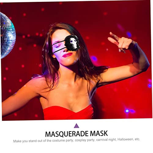 Amosfun 5 Pares Ciclope Do Baile Tapa-olho Mascarado Enfeite De Festa De Halloween Decoração De Hall