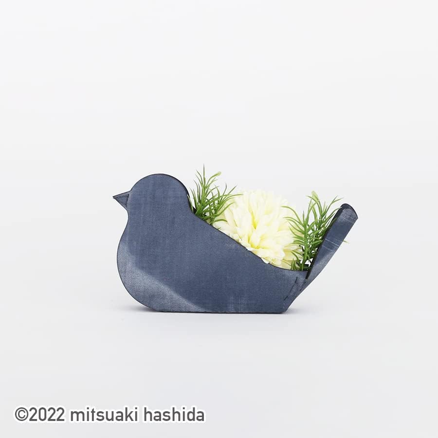 Miniatura 2 de Life With A Bird - Organizador reciclado, respetuoso con el medio ambiente, decoración japonesa para el hogar (gris claro)