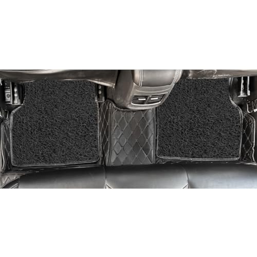 Image of Premium 7D Car Floor Mat for Tata Hexa | Black Black