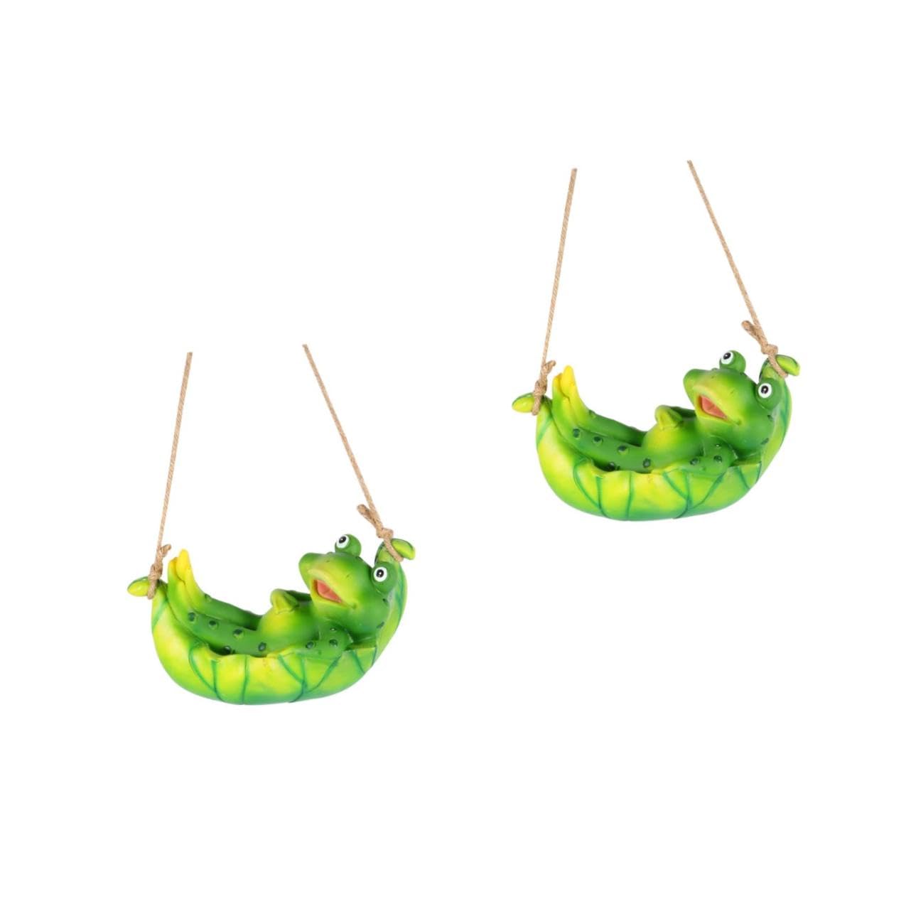 Figurine de grenouille en résine POPETPOP pour décoration de jardin