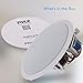 Pyle Ceiling Mount Speaker - 8” 600W Peak - 2-Way 70V Transformer for Commercial Restaurant Audio, Surround Sound, Flush Design in-Wall Installation - Pyle PDIC83T - 1pc (White)