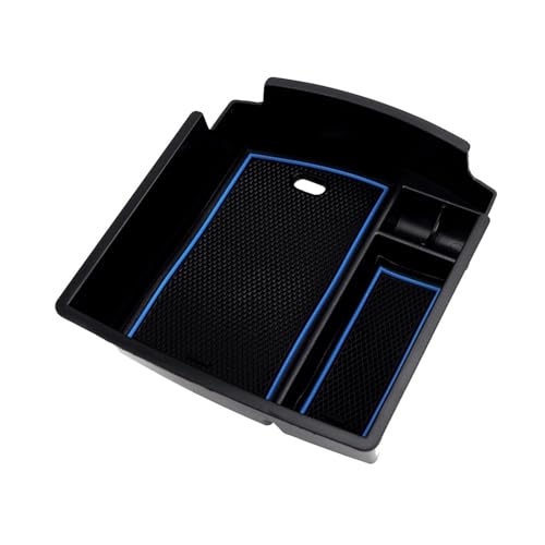 Organizador de consola central para automóvil Hyundai Kona 2019 soporte bandeja negra