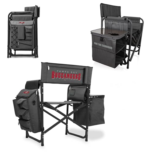 Image of Picnic TIME NFL Unisex-Adult NFL Fusion Camping Chair with Side Table and Soft Cooler, Beach Chair for Adults, Lawn Chair